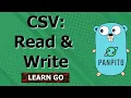 Golang CSV read and write