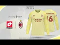 free download AC Milan away goalkeeper kit 2025 mockup jersey coreldraw