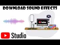 How To Download Sound Effects From YouTube Studio