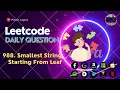 LeetCode Daily Question 988 Smallest String Starting From Leaf Solution Code explained