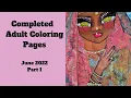 Completed Coloring Pages June Part I coloring