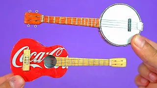 Create Miniature Guitars using soda cans and earn Money