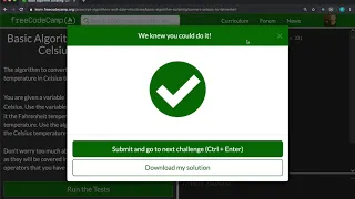 Basic Algorithm Scripting - Convert Celsius to Fahrenheit FreeCodeCamp