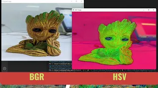 9 BGR to HSV color format conversion using Open CV and Python