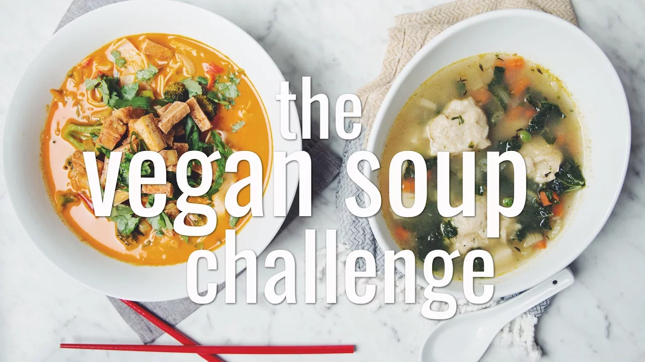 the soup challenge (vegan)   hot for food