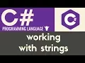 Working With Strings C Tutorial 6