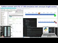 Python connected with PLC S7-300 for control belt conveyors animation length control