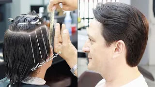 The Best TUTORIAL Classic Medium Men s Haircut With Scissors by Farley Santiago