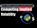 Calculating Implied Volatility with Python for Options Traders