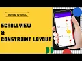 How To Use ScrollView in Android Scroll View And Constraint Layout Android Studio Tutorial