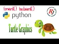 Python turtle graphics in hindi turtle movement forward backward tutorials for begineers