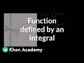 Functions defined by integrals Accumulation and Riemann sums AP Calculus AB Khan Academy