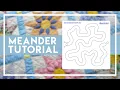 How To Use Farrell s Meander Template For A Simple Meander And A Great Secondary Quilting Design
