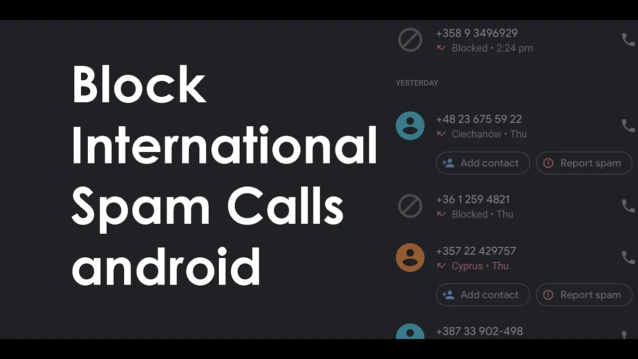 How to BLOCK Scam Calls