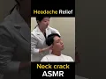Very Loud Neck Crack Fixes Tension Headache ASMR Chiropractor