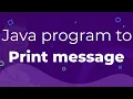 Java program to print multiple message in different lines ICSE Computer Application Java Bluej