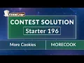 More Cooking Checks - MORECOOK CodeChef Starter 196 Solution Rated till 5 Star