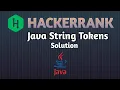 Java String Tokens Hackerrank Problem