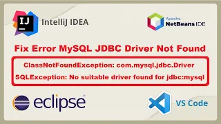 How to Fix ClassNotFoundException com mysql jdbc Driver No suitable driver found for jdbc mysql