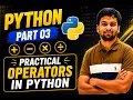 Python for AI Part 03 in Hindi Operators in Python Practical Examples