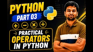 Python for AI Part 03 in Hindi Operators in Python Practical Examples