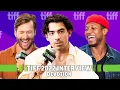 Joe Jonas Jonathan Majors Glen Powell Have Fun Promoting Devotion at TIFF 2022