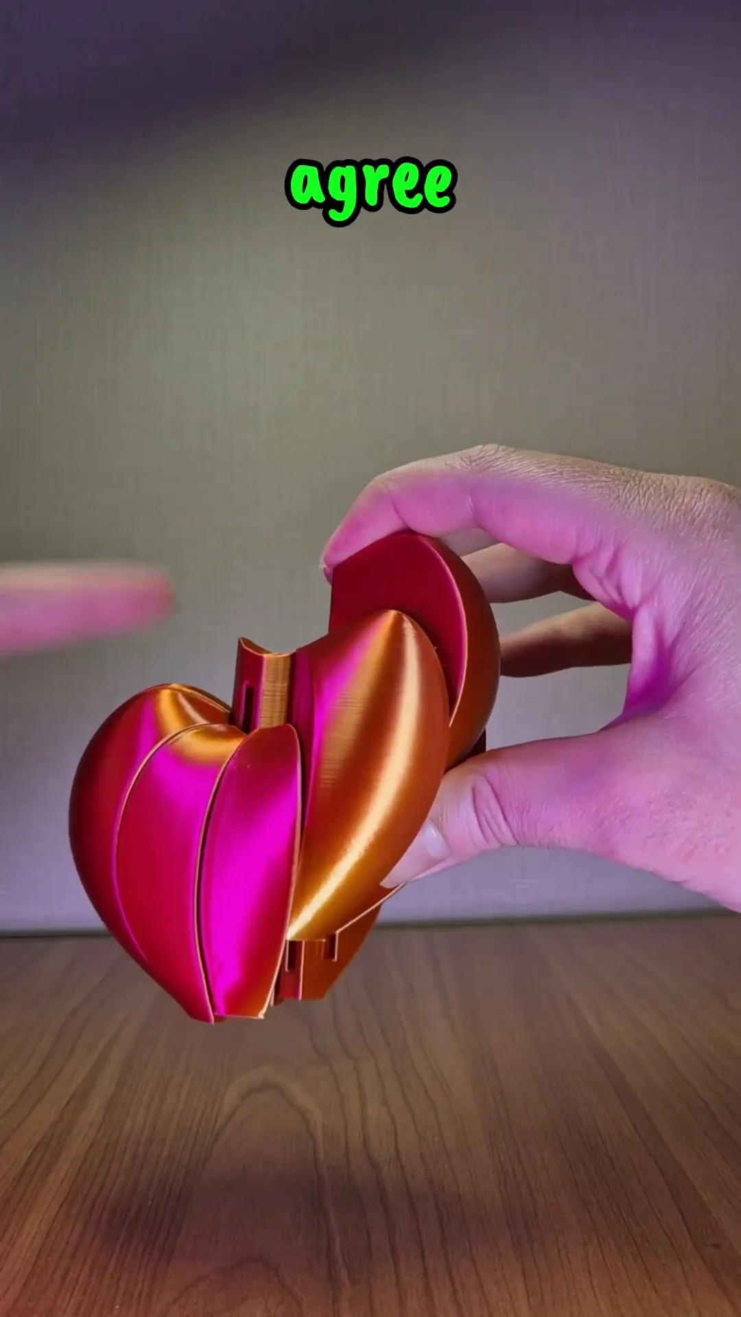 Heart Fidget toy – Gravity-Driven Sliding Fidget Toy (2 versions)