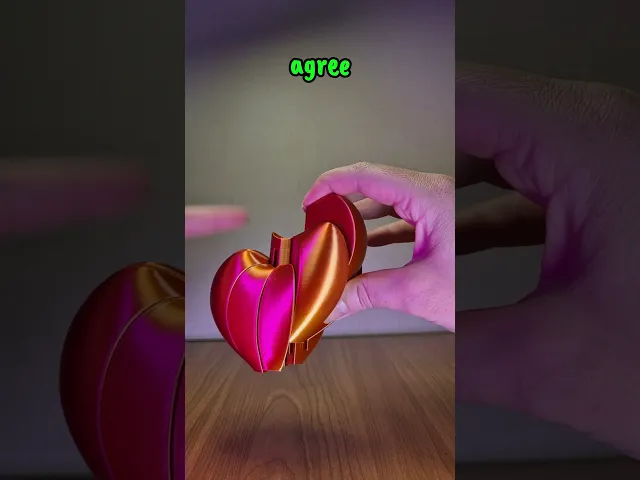 Heart Fidget toy – Gravity-Driven Sliding Fidget Toy (2 versions) video thumbnail