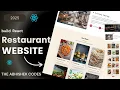 How to build a Restaurant Website in React JS Tailwind CSS Frontend Project Hindi Step-by-Step