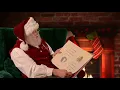 Bedtime stories with Santa featuring the book The Night Before Christmas