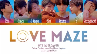 BTS 방탄소년단 LOVE MAZE Color Coded Lyrics Eng Rom Han 