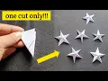 Download Lagu How to cut star shape perfectly |DIY paper Star | How to make star with paper |Paper star