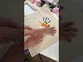 Rainbow handprint butterflies