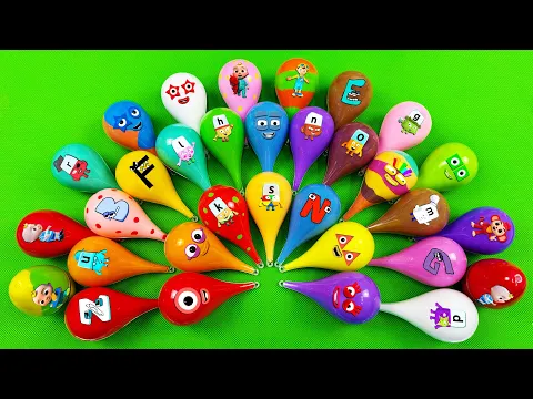 Download MP3 Rainbow Slime: Looking Numberblocks, Alphablocks, Cocomelon in Droplets , Eggs, Star Coloring! ASMR