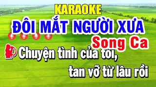 Đôi Mắt Người Xưa Karaoke Song Ca Nhạc Sống | Trọng Hiếu Beat