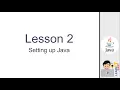 Java Lesson 2 - Setting up Java