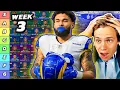 Top 50 RB WR Rankings Tiers Week 3 Fantasy Football