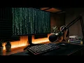 Coding Matrix Rain Screen Saver with Python Pygame ASMR Programming
