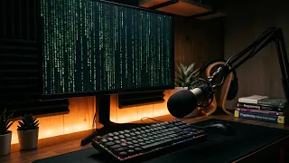 Coding Matrix Rain Screen Saver with Python Pygame ASMR Programming
