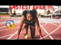 Fastest Ever Shawnti Jackson destroys Everyone at the Track Carnival