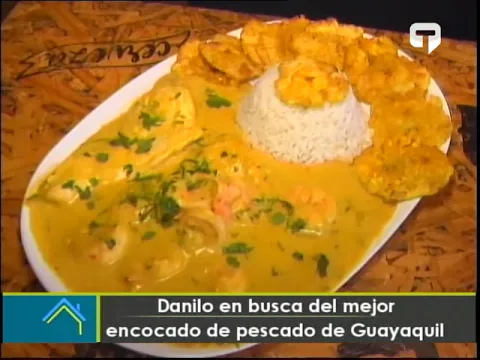 Danilo en busca del mejor encocado de pescado de Guayaquil