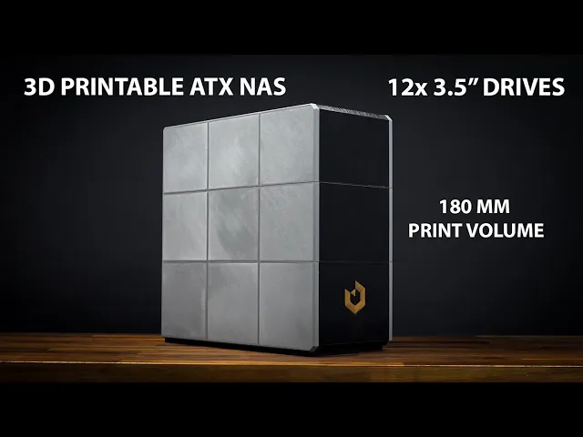 12-bay ATX NAS case - 180mm print volume video thumbnail