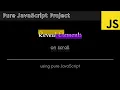 Reveal elements on scroll using pure javascript