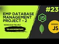 Employee Management Project Part 1 Setting Up Views Routes EJS Partials Node js in Telugu