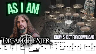 Download Dream Theater - As I Am (DRUM TRACK / SHEET / MIDI) MP3