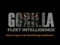How to Login to the Fleet Manager Dashboard