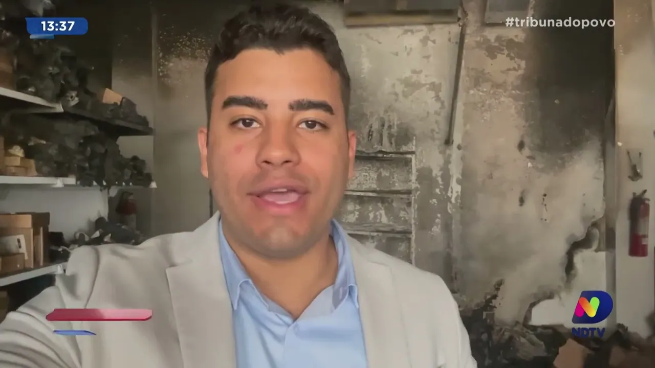 Prejuízo de R$1milhão. Loja de Joinville pega fogo: suspeita que chamas começaram em ar condicionado