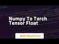 numpy to torch tensor float