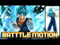 NEW BATTLE MOTION 100 EZA LR TEQ VEGITO BLUE DBZ Dokkan Battle