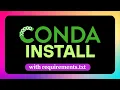 How to Install in Conda Environment 2025